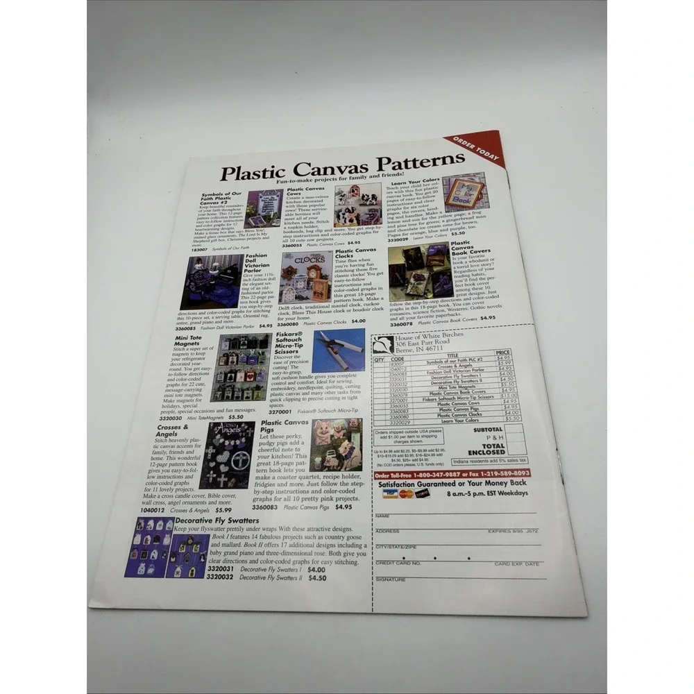 1995 Plastic‎ Canvas Crafts Magazines Complete Year Lot Of 6 Holiday Patterns